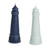 Ocean Candle Lighthouse Assorted Blue