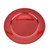 Candle Charger Plate Red