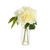 Peony In Glass Vase Cream 33Cm