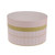 Flower Box Blush Pink Gold Stripe