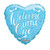Balloon Welcome Little One Blue 18Inch