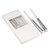 Dinner Candles Ombre Silver Set Of 4  3H Burn
