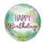Balloon Eco Happy Birthday Leaves