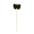 8.5x7cm Bow Blackboard label W/Holly  (20/1000)