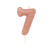 Candle Glitter Number 7 Rose Gol