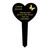 Sadly Missed Plastic Memorial Heart Stake 13x24cm