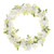 Orchid Wreath White  28Cm