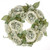 Pearl Wedding Wreath Sage 30Cm