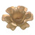 Orla Glass Flower Candle Holder Beige