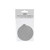 Pk6 Silver Circle Glitter Tags W/String 