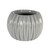 18.3cm Grey Ribbed Orchid Pot 