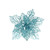 Blue Poinsettia with Clip - 9 Inch