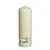 Bolsius Pillar candle Ivory, single in cello (300 mm x 98 mm)
