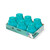 Bolsius Professional Twilight Candles 104/99mm Tray 6 -Turquoise