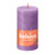 Bolsius Rustic Shine Pillar Candle 130 x 68 - Vibrant Violet