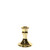 Celestia Candlestick-Electroplate Gold Glass H10cm