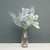 Lambs ear, Holly, Cone, and White Berry Flocked Spray 36cm