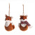 Hanging Plush Fox Tree Dec 2 Asst Trd