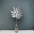 Glitter bay leaf spray Silver