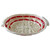 Oval Tray White withRed detail   