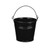 Bucket Zinc Black 12.5Cm High