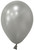 Silver Metallic Round Shape Latex Balloon - 5 inch - Pk 100