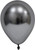 Space Grey Chrome Round Shape Latex Balloon - 6 inch - Pk 50