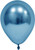 Blue Chrome Round Shape Latex Balloon - 6 inch - Pk 50