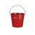 Bucket Zinc Red 12.5Cm High