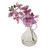 Orchid Pink In Glass Vase 23cm