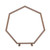 223cm Heptagon KD Wooden  Arch Natural