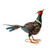 Farmyard Aged Pheasant Metal Ornament