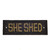 Cast Iron Wall Mounted Sign "She Shed" Antique Bronze