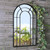 Tall Black Arched Mirror 