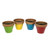 Plastic Roma Pot Assorted Colours 12Cm