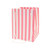 Hand Tied Bag Baby Pink Candy Stripe 19x25cm