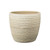 Porto Ceramic Pot Wiped Cream (W12 X H10cm)