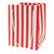19x25cm Red Candy Stripe Hand Tied Bag (10/100)