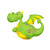 Birthday Dragon Balloon - 36 inch