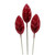 5Cm Leaf Head Pins Redx80(10)