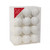 White 6cm Shatterproof Baubles x 24