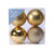 Gold 10cm Shatterproof Bauble x 4