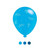 Balloon 1St Communion Blue Latex Pk8