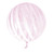 Vortex Coloured Stripe Sphere Balloon 18" Pink