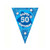 Blue Holographic 50Th Birthday Banner