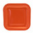 Orange Paper Plates Square 9Inch Pk8