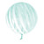 Vortex Coloured Stripe Sphere Balloon 18" Turquoise