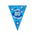 Blue Holographic 80Th Birthday Banner