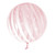 Vortex Coloured Stripe Sphere Balloon 18" Red