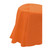 Orange Round Plastic Tablecover